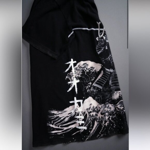 Darc Sport SAMURAI COURAGE "SIDE BY SIDE" OVERSIZED TEE IN BLACK - Picture 9 of 12